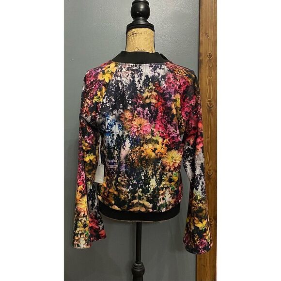 Hollie Watman Oversized Bell Sleeve Floral Jacket Sz XS - Picture 2 of 8